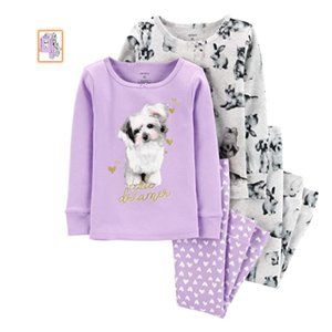 4TCarter's Toddler and Baby Girls' 4 Piece Cotton